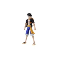 Figura de Anime Heroes de Luffy Dressrosa 17cm Bandai