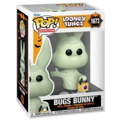 Figura de Vinilo Looney Tunes Halloween Bugs Bunny Fantasma 9 cm