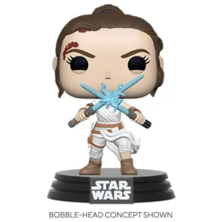 Figura de Vinilo Rey 9 cm Star Wars POP! Movies con 2 Sables de Luz