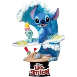 Figura Diorama Stitch Surf Disney 15 cm Beast Kingdom