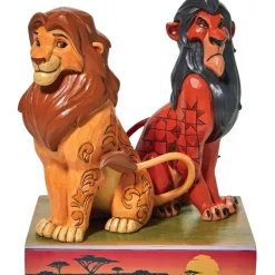 Figura Enesco Disney El Rey León Simba y Scar 16.5 cm
