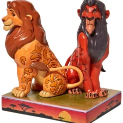 Figura Enesco Disney El Rey León Simba y Scar 16.5 cm