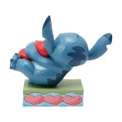 Figura Enesco Disney Stitch con Corazón Rojo 13 cm