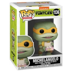 Figura Michelangelo de Tortugas Ninja POP! Movies de Vinilo 9 cm