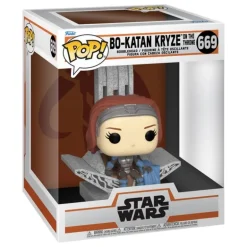 Figura POP! Deluxe Bo Katan con Trono 9 cm Star Wars