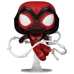 Figura POP! Marvel Spider-Man Miles Morales Traje Rojo 9 cm