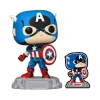 Figura POP! Vinyl Capitán América con pin 9 cm