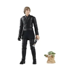 Figura Star Wars Vintage Luke Skywalker y Grogu 9,5 cm