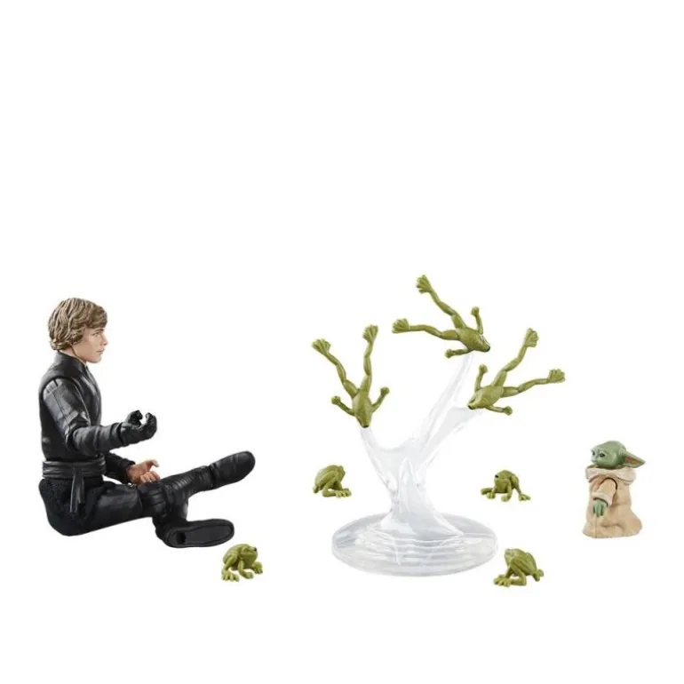Figura Star Wars Vintage Luke Skywalker y Grogu 9,5 cm