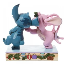 Figura Stitch y Angel con muérdago Enesco Disney
