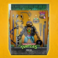 Figura Tortugas Ninja Ultimates Punker Donatello 18 cm