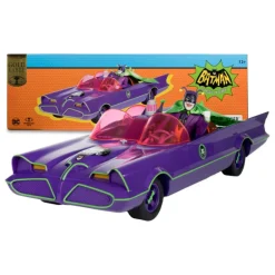 Figura Y Vehículo Batman 66 Batmobil With Joker (Gold Label) Dc Retro
