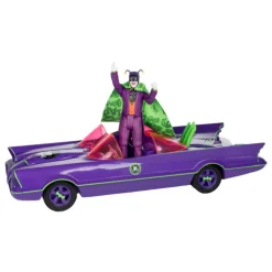 Figura Y Vehículo Batman 66 Batmobil With Joker (Gold Label) Dc Retro