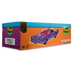 Figura Y Vehículo Batman 66 Batmobil With Joker (Gold Label) Dc Retro