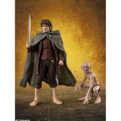 Figuras de El Señor de los Anillos de Frodo Baggins & Gollum de S.H. Figuarts