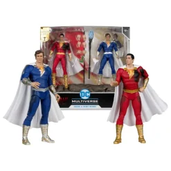 Figuras Paquete De 2 Shazam (Battle Damage) & Freddie Freeman (Gold Label) 18 Cm Dc Multiverse