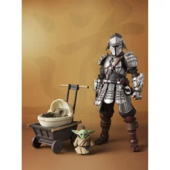Figuras The Mandalorian y Grogu Armadura Beskar Exclusive Bandai