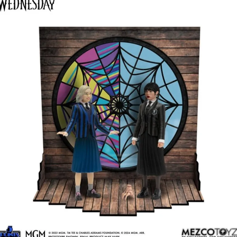Figuras Wednesday & Enid 5 Points Mezco Toys Miércoles