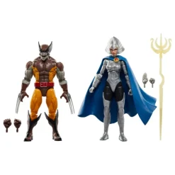 Figuras Wolverine 50Th Anniversary Marvel Legends Wolverine & Lilandra Neramani 15 Cm