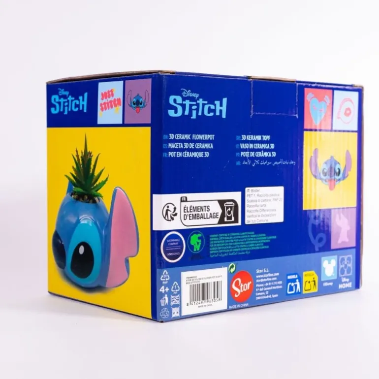 Florero 3D Stitch Lilo & Stitch - Licencia Oficial