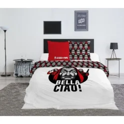 Funda de edredón doble Bella Ciao La Casa de Papel