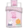 Funda Nórdica de Algodón Peppa Pig 140x200cm