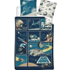 Funda Nórdica de Algodón Star Wars Retro 140x200cm