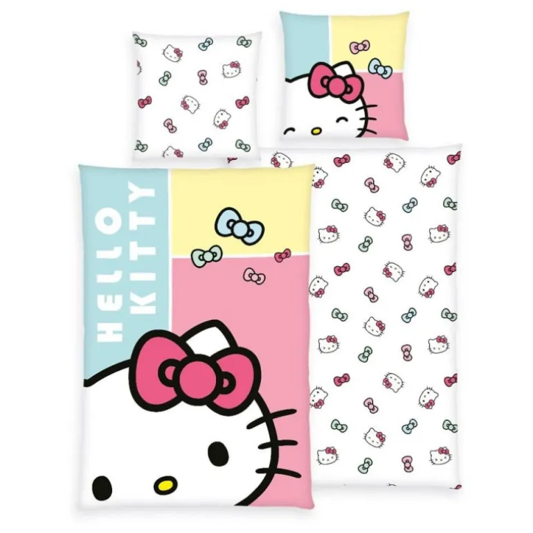 Funda Nórdica Hello Kitty Bow 135x200 cm 100% Algodón