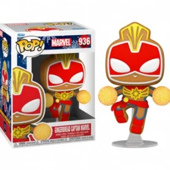 Funko Pop Capitana Marvel Navidad Galleta de Jengibre