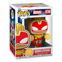 Funko Pop Capitana Marvel Navidad Galleta de Jengibre