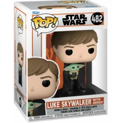 Funko Pop! Luke Skywalker con Baby Yoda The Mandalorian