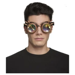 Gafas de Steampunk Doradas con Pinchos