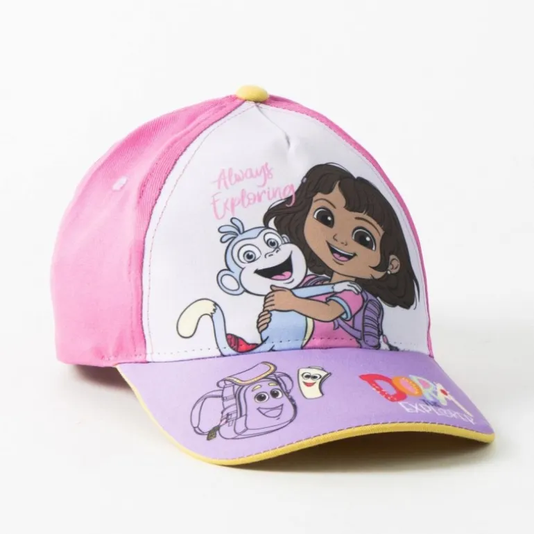 Gorra Infantil Dora la Exploradora 53 cm Algodón y Poliéster
