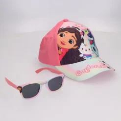 Gorra Infantil y Gafas de Sol Gabby's Dollhouse, Rosa 53 cm