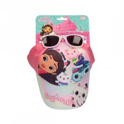 Gorra Infantil y Gafas de Sol Gabby's Dollhouse, Rosa 53 cm