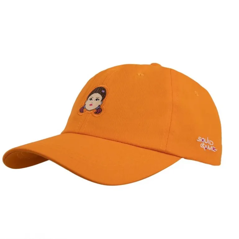 Gorra Young-hee de Squid Game en color naranja