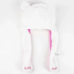 Gorro de Punto Hello Kitty Blanco 100% Poliéster
