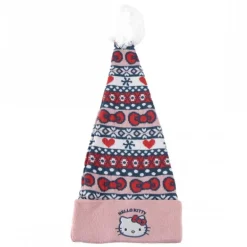 Gorro de Punto Navideño Hello Kitty Multicolor 100% Acrílico