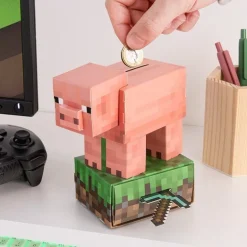 Hucha Minecraft Cerdito 16 cm con Licencia Oficial