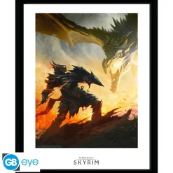 Impresión Enmarcada Daedric Armor de Skyrim 30x40 cm