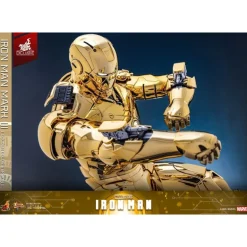 Iron Man Figura Movie Masterpiece Diecast 1/6 Mark III (Gold Color)