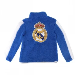 Jersey Sherpa Real Madrid Infantil - Azul, 100% Poliéster