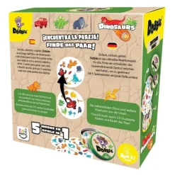 Juego de cartas Dobble Dinosaurios de Zygomatic