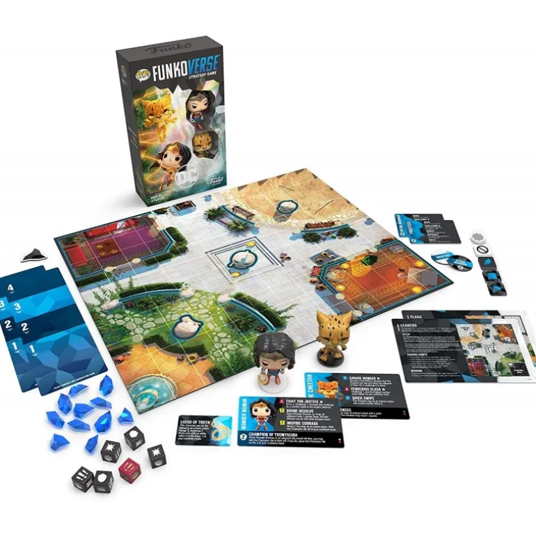Juego de Mesa Funkoverse DC Edición 102 con Wonder Woman y Cheetah