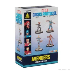 Juego de Mesa Marvel Crisis Protocol: Paquete Afiliación Vengadores