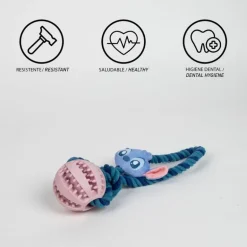 Juguete para Perro Cuerda con Figura de Stitch