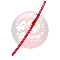 Katana Vaina Roja con Grabado 102 cm