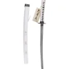 Katana Wakisashi Vaina Blanca con Grabado "Corage, Deber y Lealtad" 77 cm