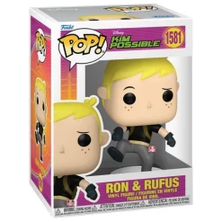 Kim Possible Figura POP! Vinyl Ron con Rufus 9 cm