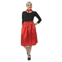 Kit de Años 50 de Rasete para Mujer: Pañuelo y Falda